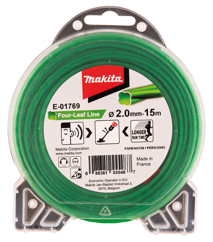 Makita Faden für Trimmer 2,0mm, Rolle 15m (E-01769)