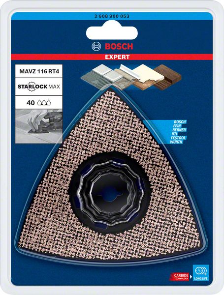 Bosch Professional Expert Sanding Plate MAVZ 116 RT4 Blatt für