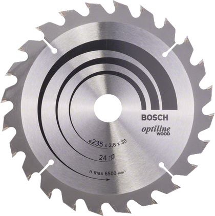 Bosch Professional Kreissägeblatt OP WO H 235x30-24 (2608640725)