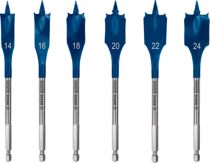 Bosch Professional SELFCUT FlachfrÃ¤sbohrer 6tlg.14-24mm EXP (2608900332)