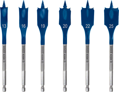 Bosch Professional SELFCUT Flachfräsbohrer 6tlg.13-25mm EXP (2608900333)