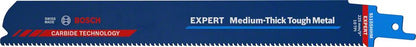 Bosch Professional Expert 'Medium-Thick Tough Metal' S 1155 HHM Säbelsägeblatt, 3 Stück (2608900375)