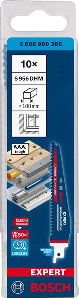 Bosch Professional Expert 'Window Demolition' S 956 DHM Säbelsägeblatt, 10 Stück (2608900386)