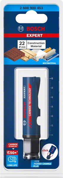 Bosch Professional Expert Construction Material Lochsäge, 22 x 60 mm (2608900453)
