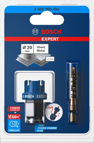 Bosch Professional Expert Sheet Metal Lochsäge, 20 x 40 mm (2608900491)