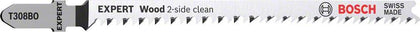 Bosch Professional Expert 'Wood 2-side clean' T 308 BO Stichsägeblatt, 5 Stück (2608900555)