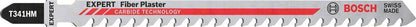 Bosch Professional Expert 'Fiber Plaster' T 341 HM Stichsägeblatt, 3 Stück (2608900564)