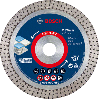 Bosch Professional DIA TS HardCeramic 76x22.23x1,9x10  EXP (2608900652)