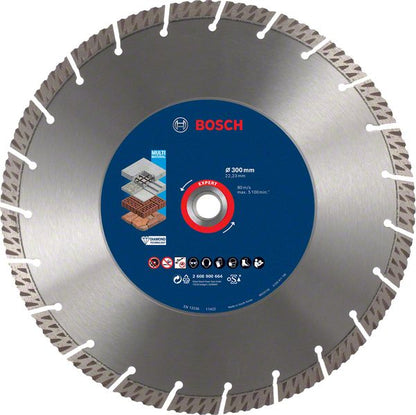 Bosch Professional Expert MultiMaterial Diamanttrennscheiben, 300 x 22,23 x 2,8 x 15 mm (2608900664)