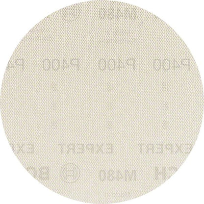 Bosch Professional Expert M480 Schleifnetz für Exzenterschleifer, 150 mm, G 400, 5 Stück (2608900697)