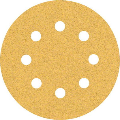 Bosch Professional Expert C470 Schleifpapier mit 8 Löchern für Exzenterschleifer, 115 mm, G 80, 5-tlg. (2608900796)