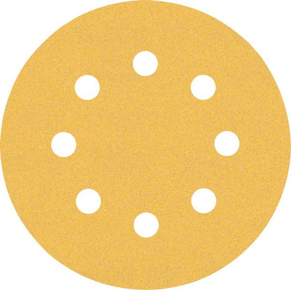 Bosch Professional Expert C470 Schleifpapier mit 8 Löchern für Exzenterschleifer, 115 mm, G 120, 5-tlg. (2608900797)