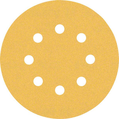 Bosch Professional Expert C470 Schleifpapier mit 8 Löchern für Exzenterschleifer, 125 mm, G 120, 5-tlg. (2608900807)