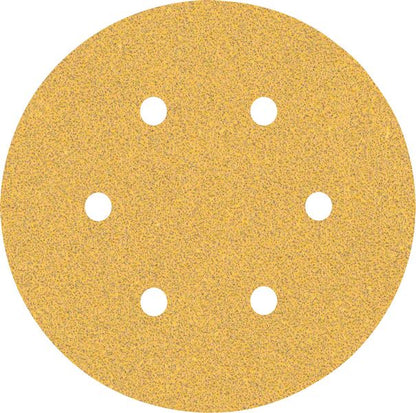Bosch Professional Expert C470 Schleifpapier mit 6 Löchern für Exzenterschleifer, 150 mm, G 60, 5-tlg. (2608900814)