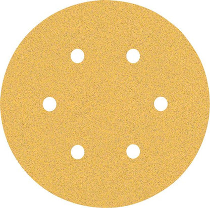 Bosch Professional Expert C470 Schleifpapier mit 6 Löchern für Exzenterschleifer, 150 mm, G 80, 5-tlg. (2608900815)