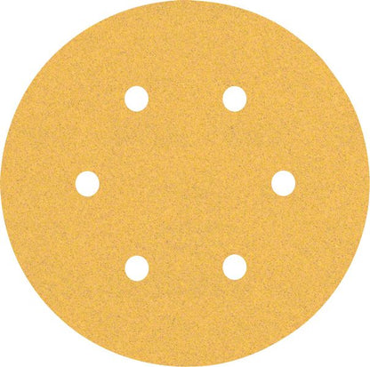 Bosch Professional Expert C470 Schleifpapier mit 6 Löchern für Exzenterschleifer, 150 mm, G 100, 5-tlg. (2608900816)