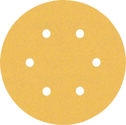 Bosch Professional Expert C470 Schleifpapier mit 6 Löchern für Exzenterschleifer, 150 mm, G 120, 5-tlg. (2608900817)