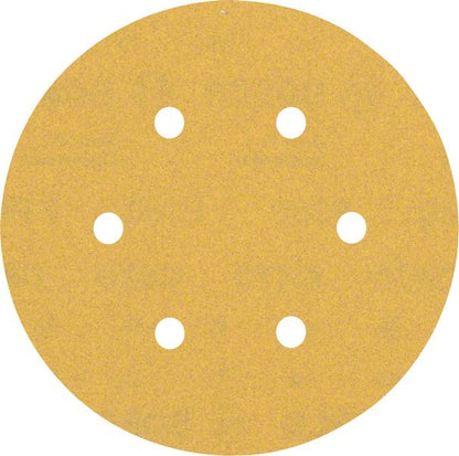 Bosch Professional Expert C470 Schleifpapier mit 6 Löchern für Exzenterschleifer, 150 mm, G 180, 5-tlg. (2608900818)