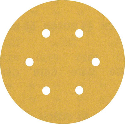 Bosch Professional Expert C470 Schleifpapier mit 6 Löchern für Exzenterschleifer, 150 mm, G 320, 5-tlg. (2608900820)