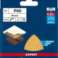 Bosch Professional Expert C470 Schleifpapier für Deltaschleifer, 93 mm, G 60, 5 Stück (2608900824)