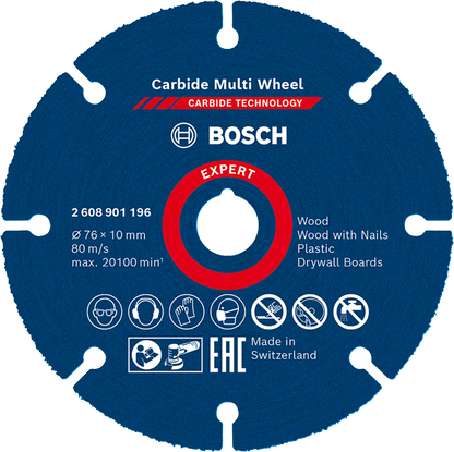 Bosch Professional Carbide Multiwheel 76x10mm EXPERT (2608901196)