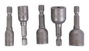 Makita 5 tlg. Stecknussset 1/4' Sechskant: SW6, 8, 10, 12, 13mm (B-39154)