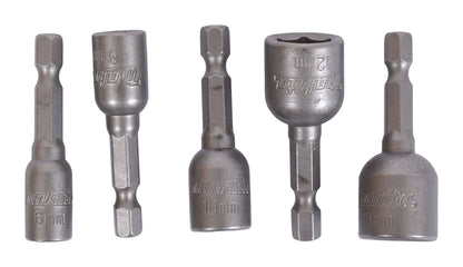 Makita 5 tlg. Stecknussset 1/4' Sechskant: SW6, 8, 10, 12, 13mm (B-39154)