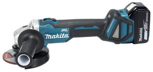 Makita DGA511RTJ Akku-Winkelschleifer (2x5,0Ah)