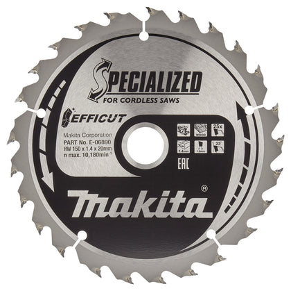 Makita HM-Sägeblatt Efficut 150X20 25Z (E-06890)