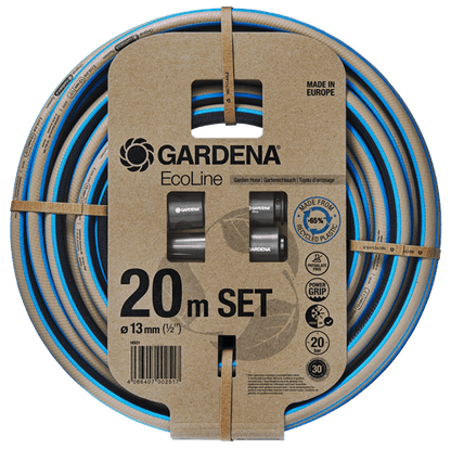 Gardena EcoLine Schlauch 13 mm (1/2'), 20 m mit Systemteilen (18931-20)