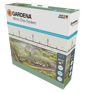 Gardena Micro-Drip-System Tropfbewässerung Set Gemüse-/Blumenbeet (40 m²) (13450-20)