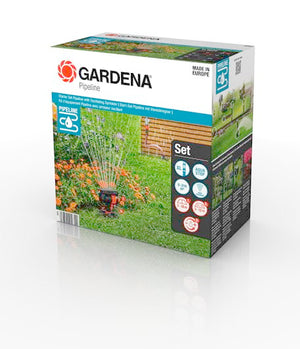 Gardena Sprinklersystem Start-Set Pipeline Viereckregner (8272-20)