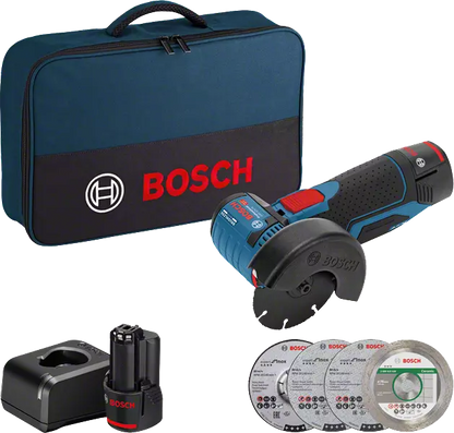 Bosch Professional GWS 12V-76 (CC) Akku-Winkelschleifer (2x2.0 Ah)(06019F200C)