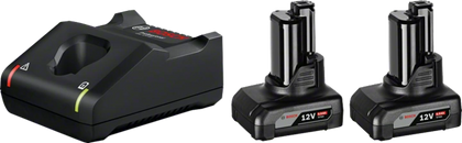Bosch Professional Akku Starter-Set+ GAL 12V-40(2x6.0 C) CLC (1600A01B20)