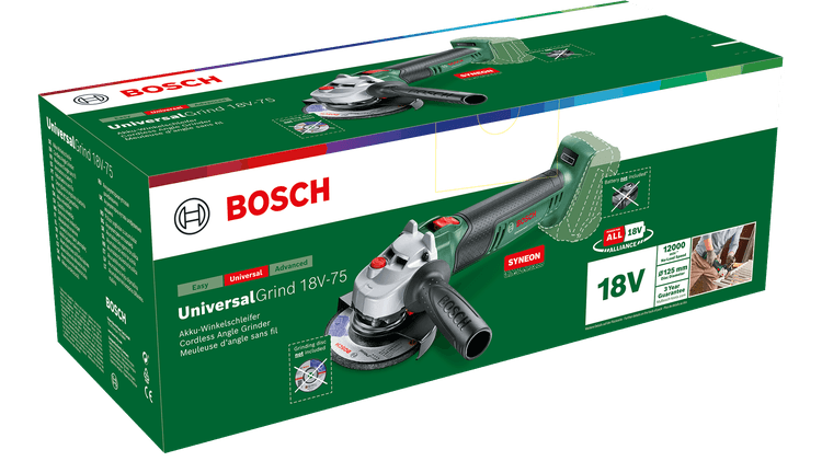 Bosch DIY UniversalGrind Winkelschleifer 18V-75 Solo (06033E5001)